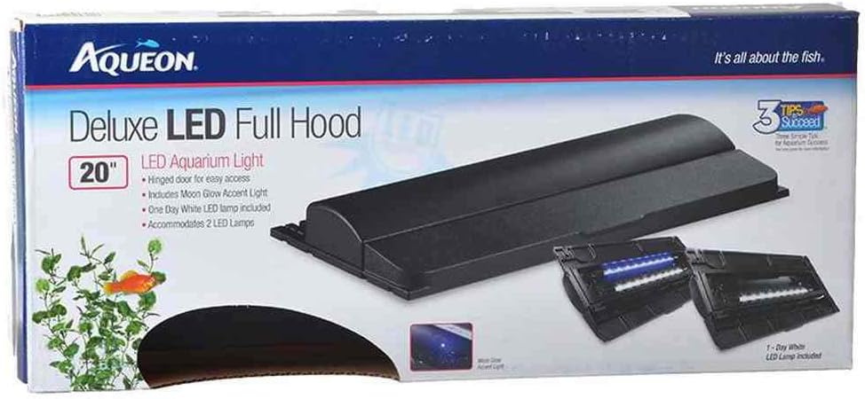 Aqueon Deluxe LED Full Hood - Black - 20"