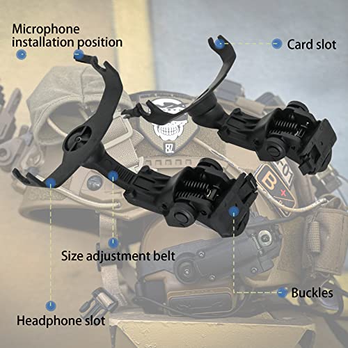 Hearangel ARC Rail Adapter Accessories for Comta ii Comta iii Tactical Headsets (BK) - Image 2