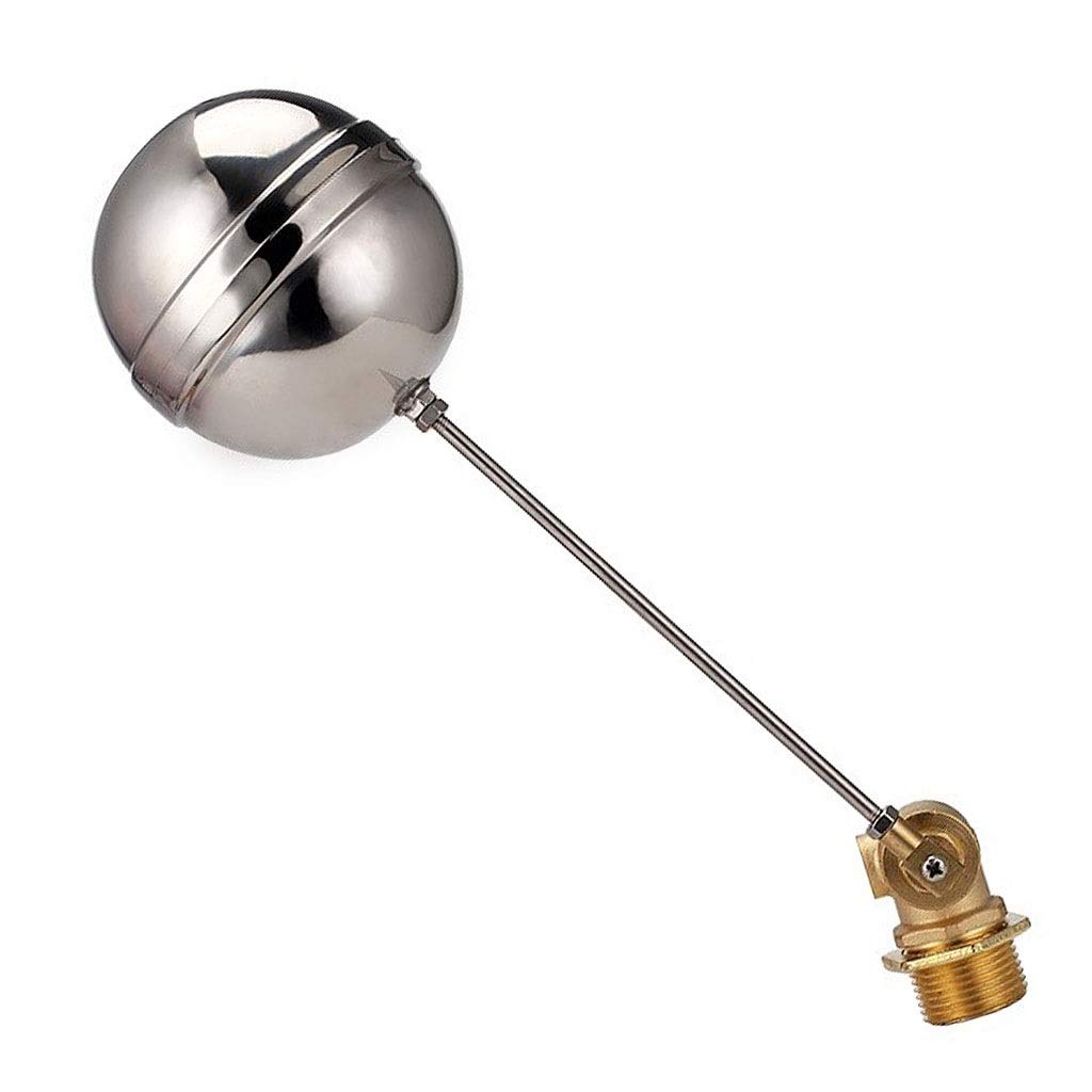 Válvula de flotador acero inoxidable con núcleo cerámico 4/6 puntos/1 pulgada, interruptor control nivel tanque agua(1 Inch Brass ceramic)