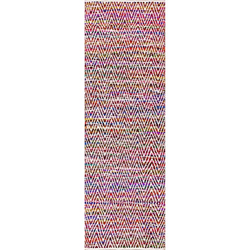 Nuloom Rochell Handwoven Chevron Runner Rug, 2 Ft 6 In X 8 Ft, Magenta #TOP1