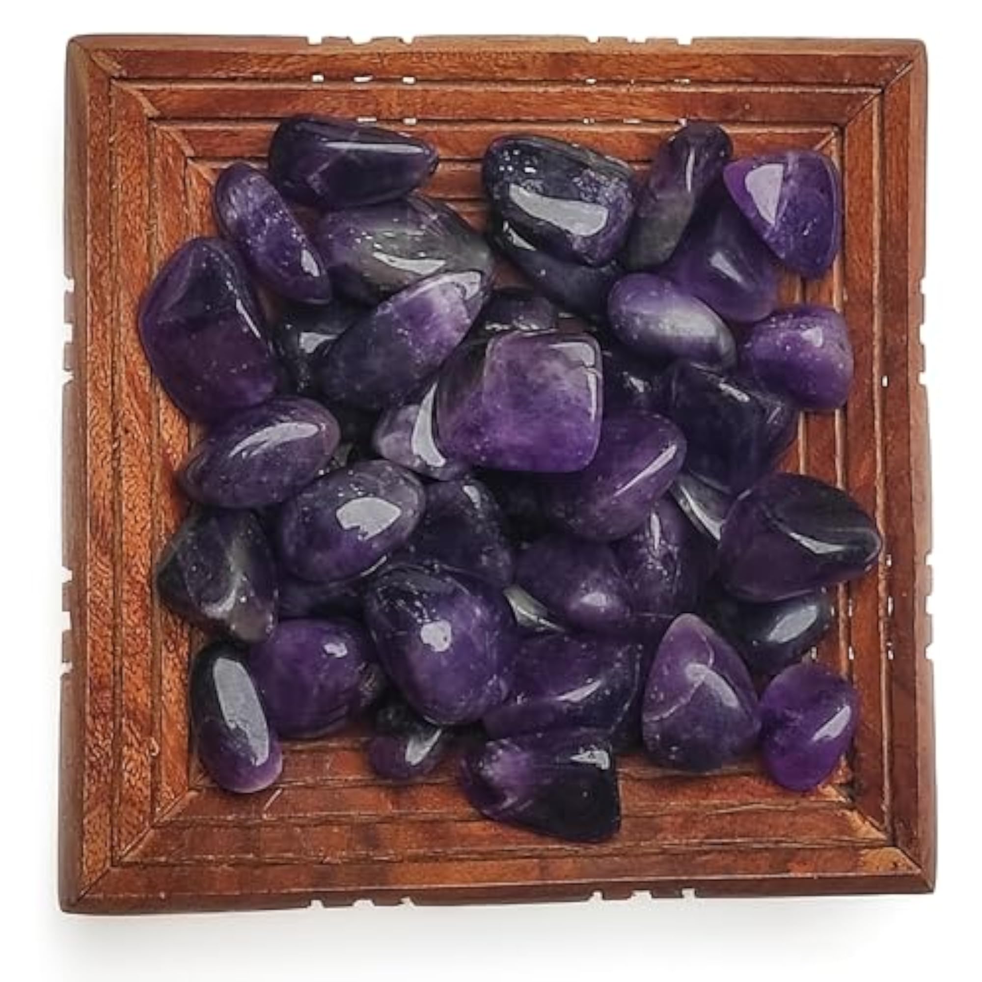 Natural Amethyst Pebbles Tumbled Stone for Reiki Healing