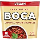 BOCA Original Vegan Veggie Crumbles with Non-GMO Soy (12 oz Bag)