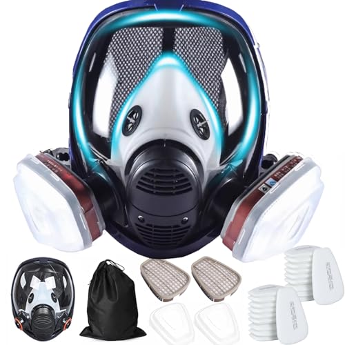 Masque respiratoire réutilisable complet contre la poussière de polissage et le ponçage