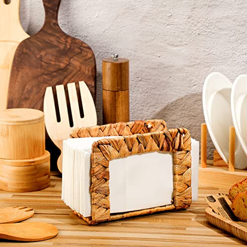 Glenmal-Rattan-Napkin-Holder-Table-Farmhouse-Napkin-Holder-Freestanding-Water-Hyacinth-Napkin-Holder-French-Country-Vintage-Napkin-Dispenser-Vintage-Towel-Organizer-Boho-Kitchen-Picnic-Decoration Glenmal Rattan Napkin Holder Table Farmhouse Napkin Holder Freestanding Water Hyacinth Napkin Holder French Country Vintage Napkin Dispenser Vintage Towel Organizer Boho Kitchen Picnic Decoration