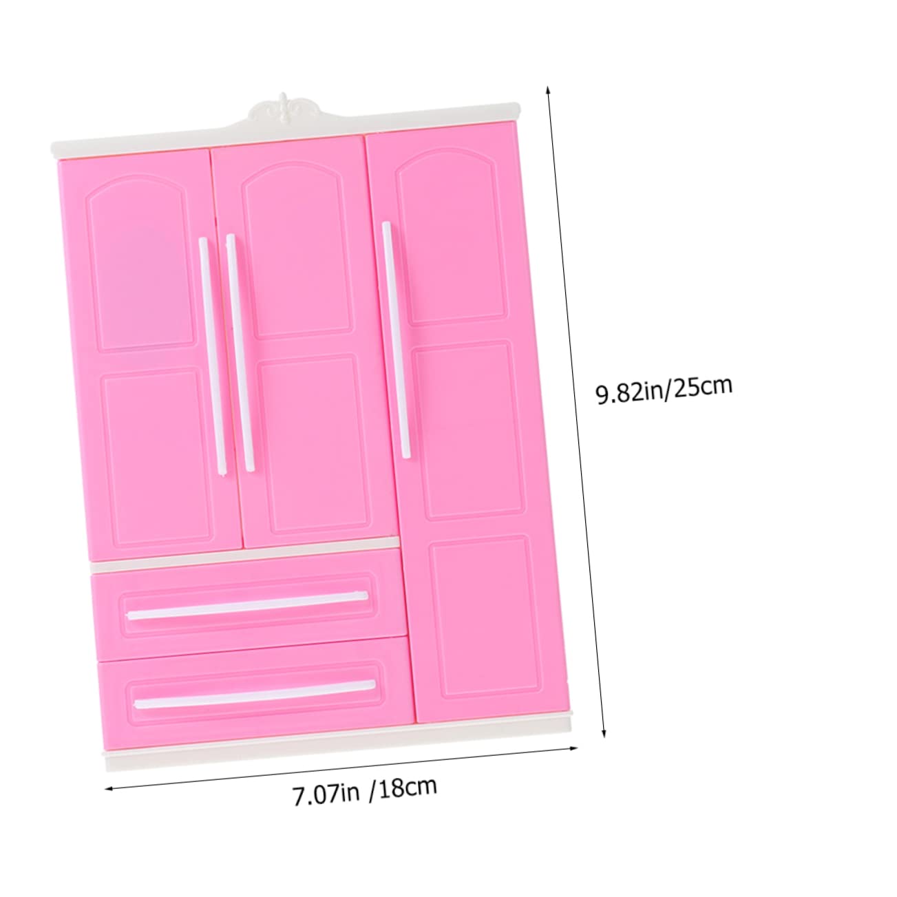 SUPVOX 1 Set Doll Wardrobe Hangers for Clothes Fashion Doll Closet Simulation Bedroom Realistic Doll Wardrobes Furniture Miniature Clothing Hangers Doll Clothes Hangers Plastic Rosy