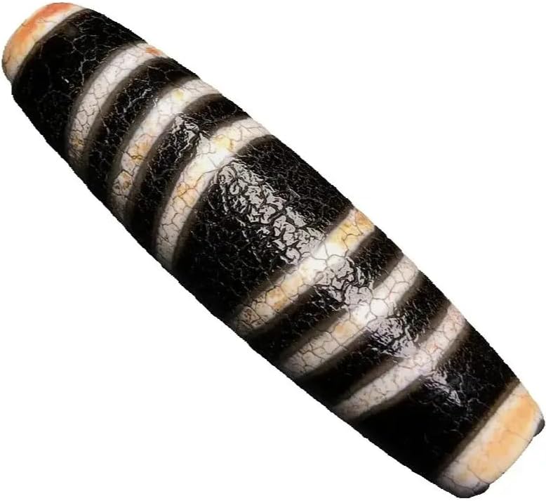 Magic Ancient Tibetan DZI Bead Old Agate Multi Line Totem Amulet Pendant 59×16mm