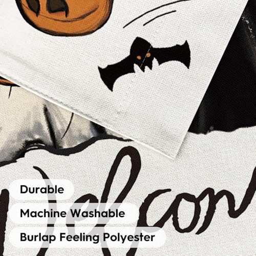 Drapeau de jardin Halloween double face avec motif Jack O Lantern - 8