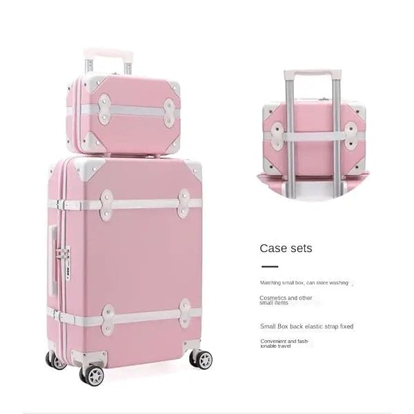 MOTONO-4Pcs-Travel-Luggage-Sets-Suitcase-Set-with-Spinner-Wheels-Lightweight-Travel-bags-Hard-Shell-trolley-With-Beauty-Case-White MOTONO 4Pcs Travel Luggage Sets, Suitcase Set with Spinner Wheels, Lightweight Travel bags, Hard Shell trolley With Beauty Case (White)