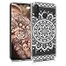 Produktbild kwmobile Hülle kompatibel mit Huawei P30 Lite - Handyhülle - Handy Case Aztec Sonnenblume Weiß Transparent