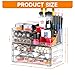 SuoXing Clear Acrylic Makeup Organizer for Vanity,Bathroom,Dresser,6 Drawer Cute Make up Organizers for Counter,Plastic Countertop Makeup Storage for Beauty,Jewelry,Brush,Cosmetic,Skin Care Organizer