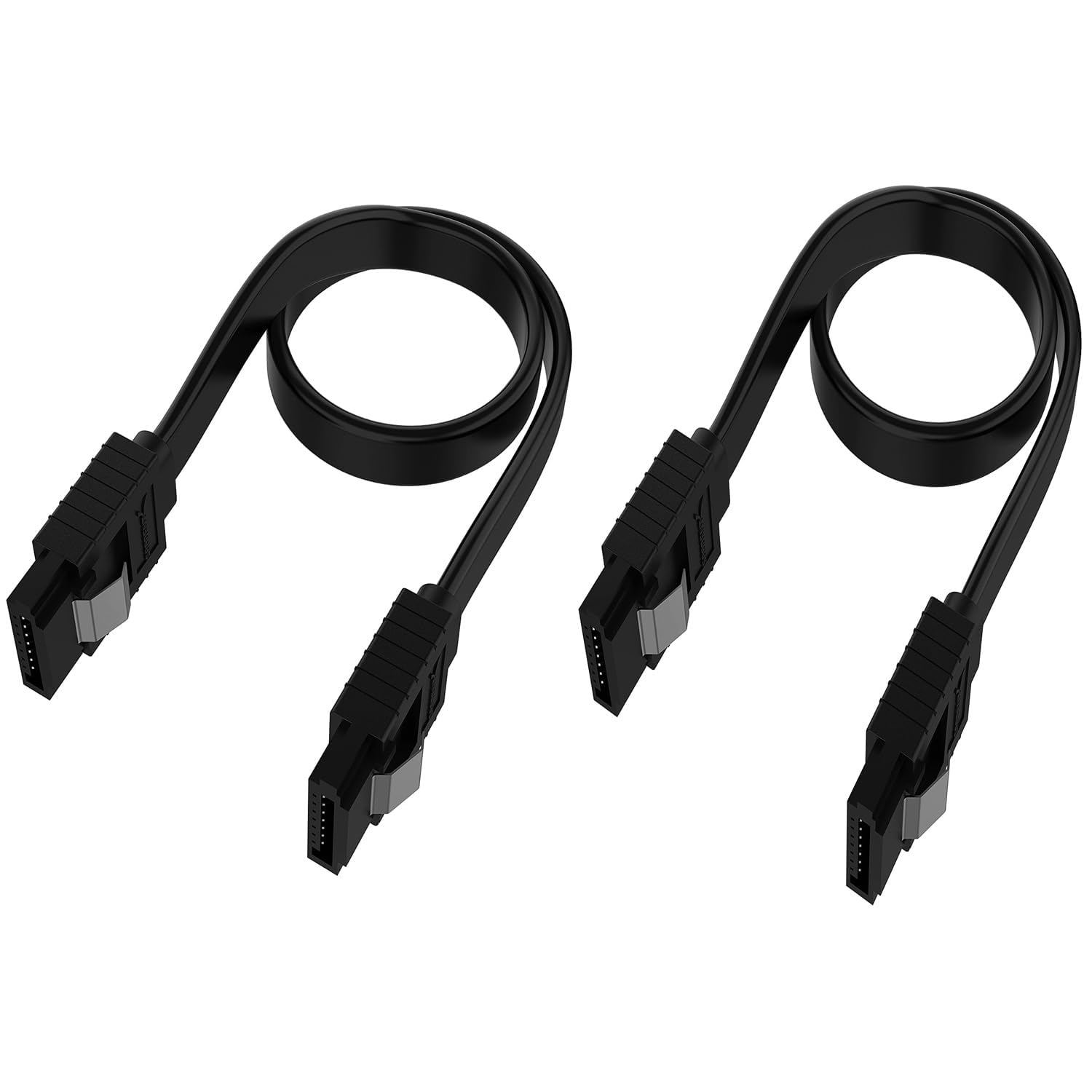 SATA (SATA 3) Cable 1.5GB/s, 3GB/s, 6GB/s for Hard-Disk and SSD Cable Black with Locking Latch (2 Pcs) (B0BYMMGQRZ) Amazon Price History, Amazon Price Tracker