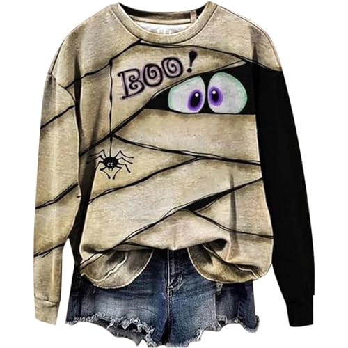 Sweatshirt femme décontracté à col rond parfait pour un week-end branché