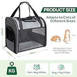Haustier Handtasche und Rucksack, Transporttasche für Katzen, Hunderucksacks, Haustiertrage mit belüftetem Design, Faltbarer Haustiertrage-Rucksack für Hunde und Katzen