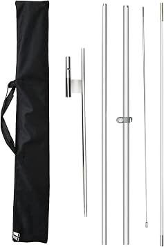طقم قطب علم الريش لعلامة Swooper Flag 8FT ، طقم قطب Swooper Flag مع ارتفاع أرضي لأعلام الريش