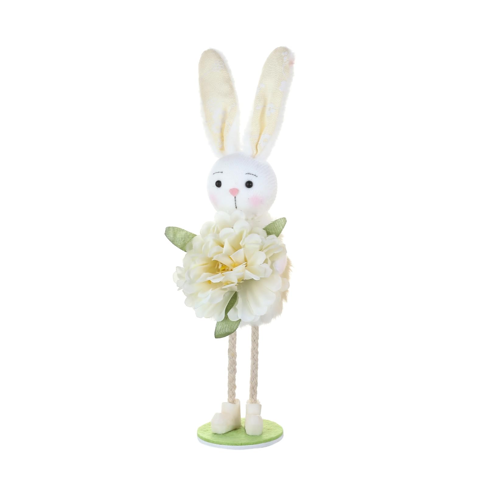 CAZSTYK Hare Ornament Waterproof Fabric Hare Figurine for Tabletop Mantels Children Room Festival Celebration Easter Figurine