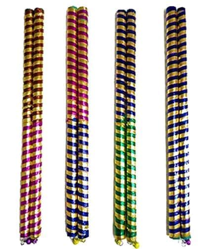 Wooden Dandiya Sticks - Multicolor Dandiya Navratri Garba Dress Accessory for Kids & Adults (Pack of 10) (B0D94TMM9X) Amazon Price History, Amazon Price Tracker