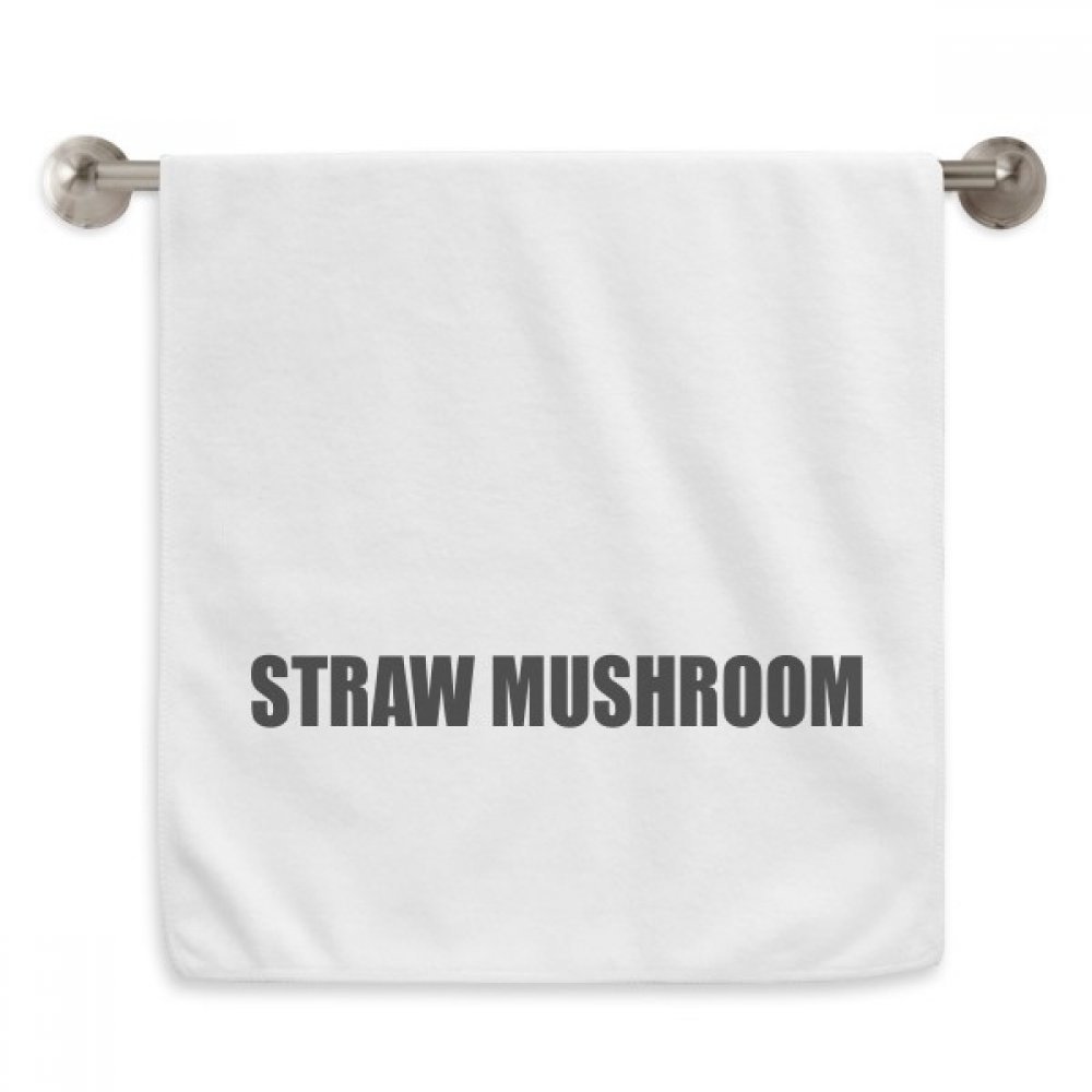 Serviette de paille champignon 13x29 pouces blanche en coton moelleux