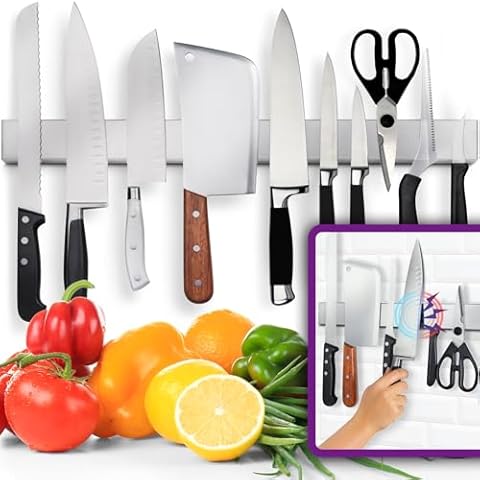 24 Inch Heavy-Duty Magnetic Knife Holder Cover