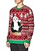 Blizzard Bay Men's Panda Santa Sweater, red, XXL