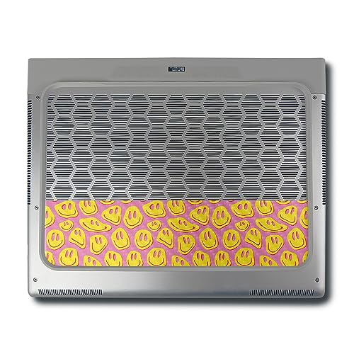Image of MightySkins Carbon Fiber Skin Compatible with Alienware X16 R1 (2023) Full Wrap Kit - Melted Faces | Protective, Durable Textured Carbon Fiber Finish | Easy to Apply & Change Styles | Made in The USA