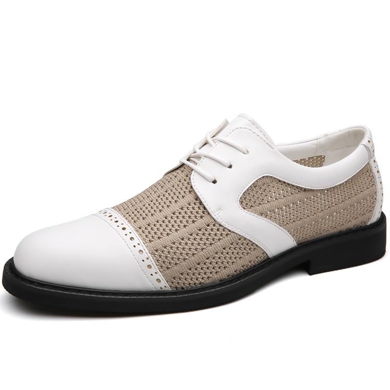 Mens Pointed-Toe Fashion Low Top Oxfords Shoes Business Formal Dress Shoes Comfort Style for Men