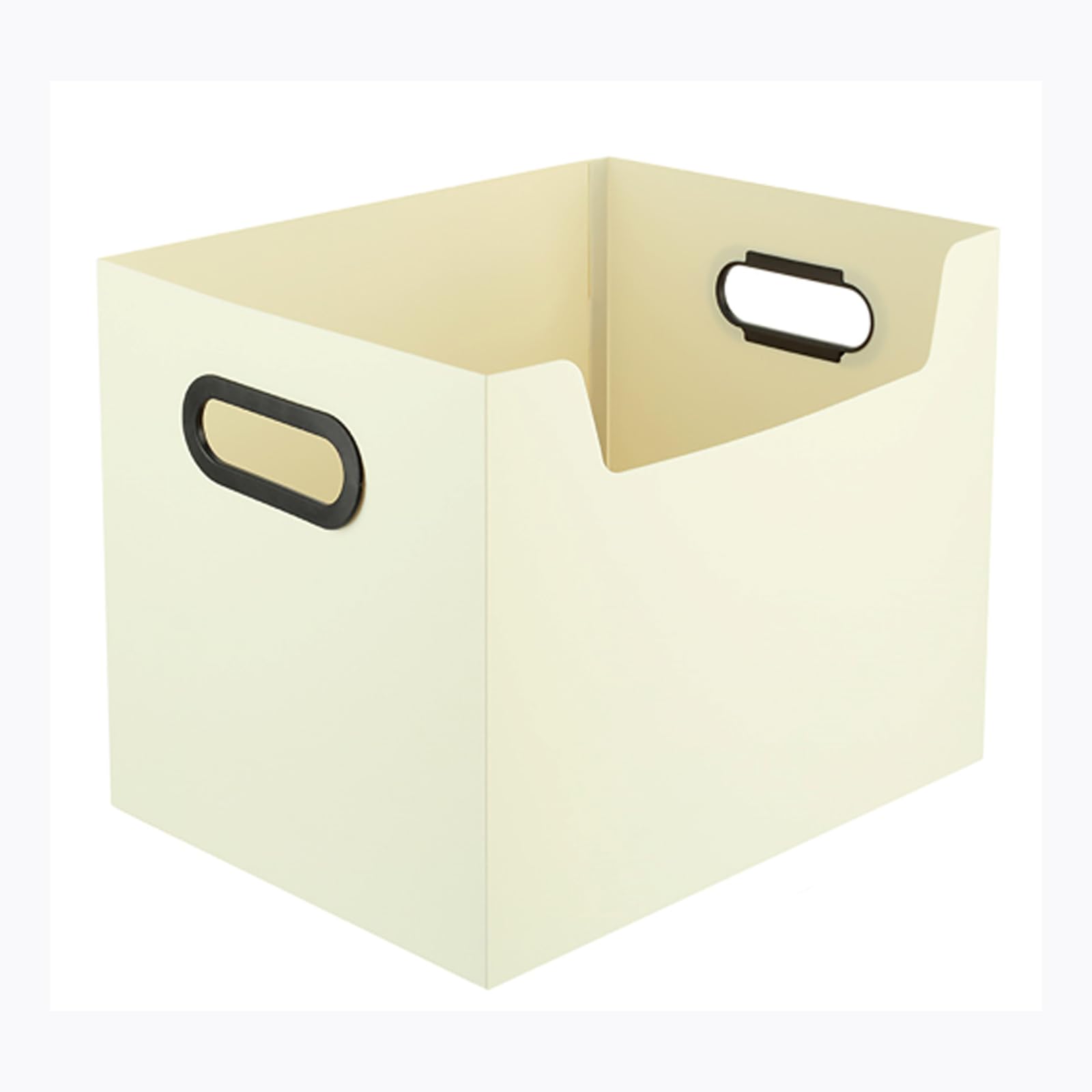 Ftyebdnc Beige Schools Foldable Storage Box, Offices Storage Organiser Box For File Tissues Books/Beige/L32*W24*H25cm