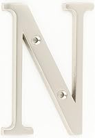 Vista 25 de ZW Hardware B100 Letra M de latón macizo de latón brillante de 4 pulgadas