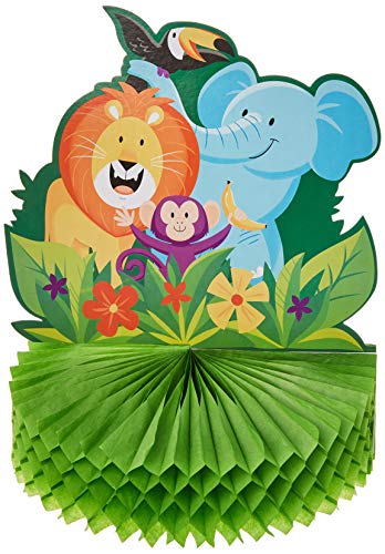 Creative Converting Jungle Safari Centerpiece, 1 Ct, Multi-Colored, 9 In X 11 In, 1 Ct #TOP1