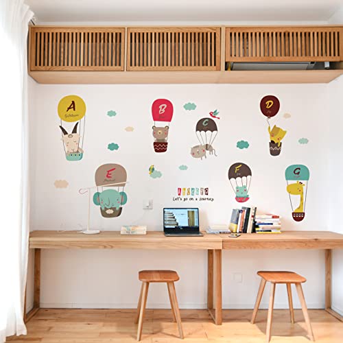 M Achoose Wall Decals A To G Animals Name Nurserywall Stickers Peel And Stick Kids Room Wall Decor Removable Decal Stick Wall Art Home Wall Decal For Bedroom Living Room Kids Room Wall Sticker #TOP2