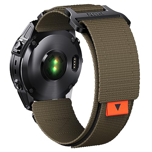 NotoCity Watch Strap Nylon Compatible with Garmin Fenix 6 pro, 22mm Quickfit Watch Band for Garmin Fenix 7/5/5 Plus