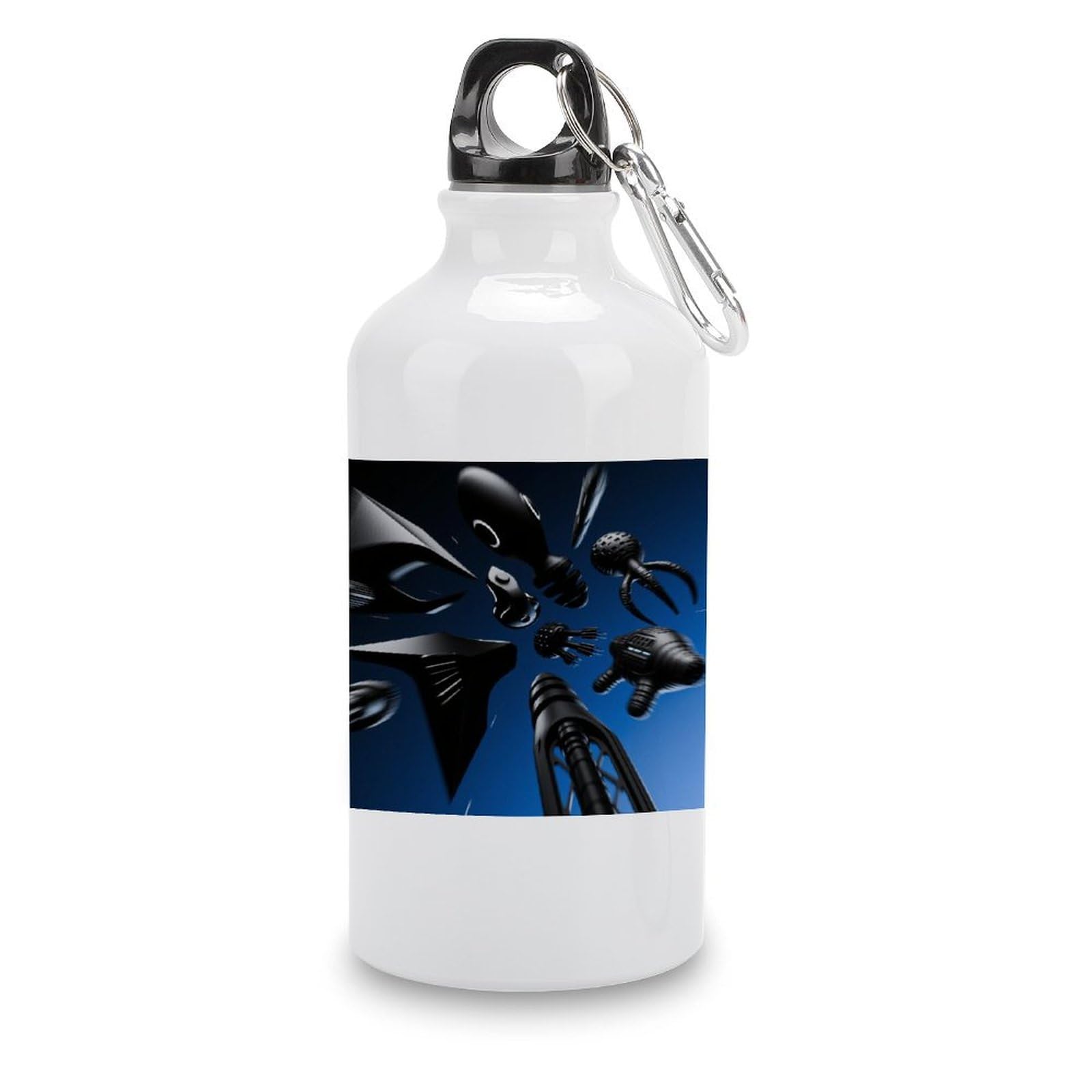 Fekiloot Style Geometry Aluminum Water Bottle Travel Tumbler Reusable Lightweight Outdoor Sports Water Bottles For Gym Sports Camping Hiking Fishing400ml