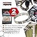 NITRO4X4 Stainless Steel Hose Clamps Set - 2 Adjustable Hose Clamp (1-3/4 to 2-3/4 Inch, 44-70mm) - Heavy Duty Radiator Hose Clamps for Fuel Line, Plumbing, Automotive, and Mechanical Applications