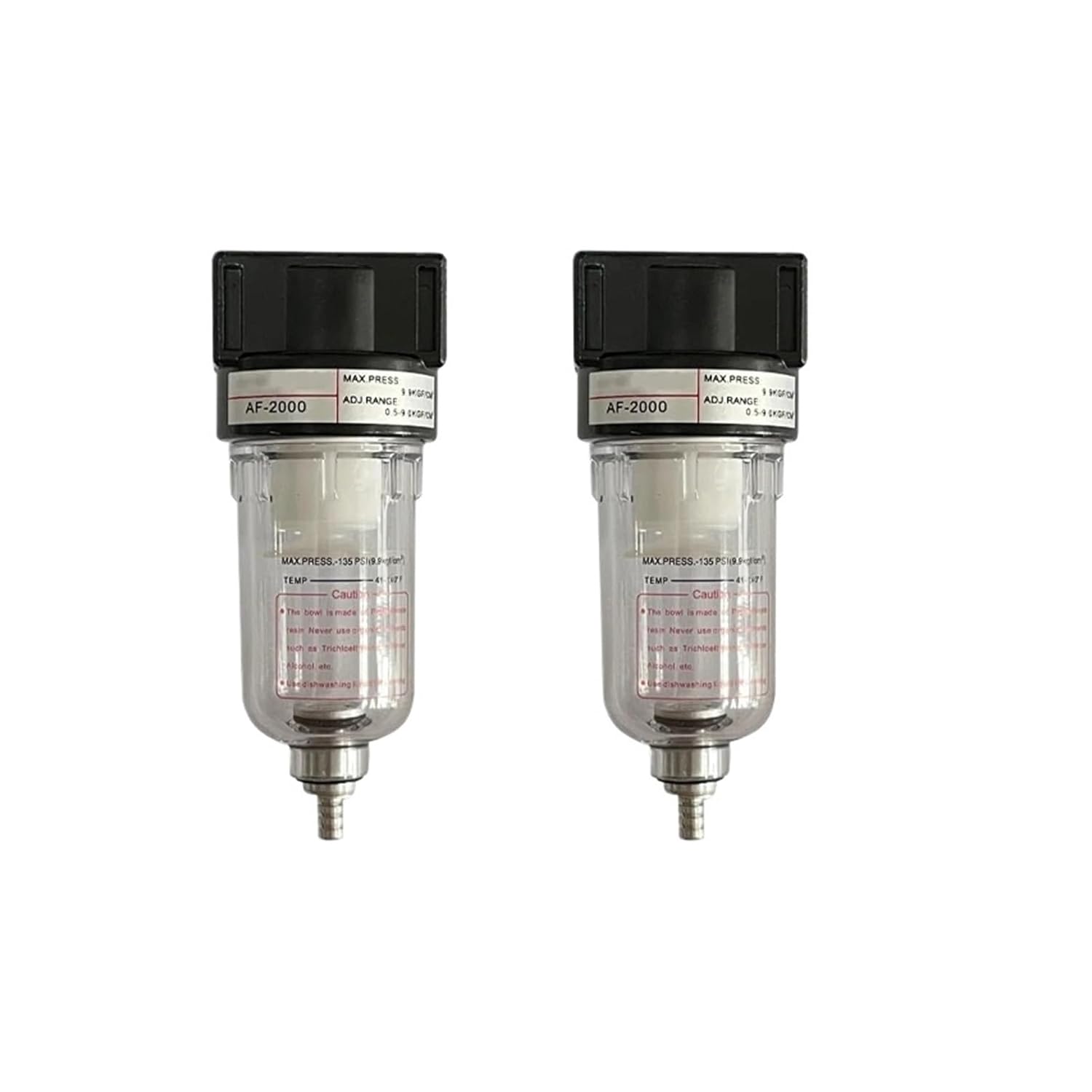 AF2000 Compressor Moisture Separator air Water Oil Filter 1/4" Compressed air Filter(with EU Fittings)
