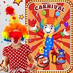 Hxezoc Circus Party Games, Pin The Noses on The Clown With 32 Pcs Nose Stickers, Large Carnival Clown Games Poster for Kids Birthday Party School Classroom Carnival Party Supplies - Image 4