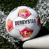 Derbystar Bundesliga Fußball 2025/2026, Offizielles Design, Größe 5 Freizeitball, Kickerball, Präzises Flugverhalten