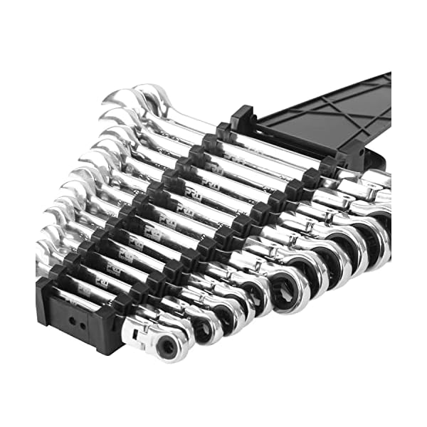 Prostormer 14Piece Ratcheting Wrench Set, SAE 1/4”7/8”, Chrome
