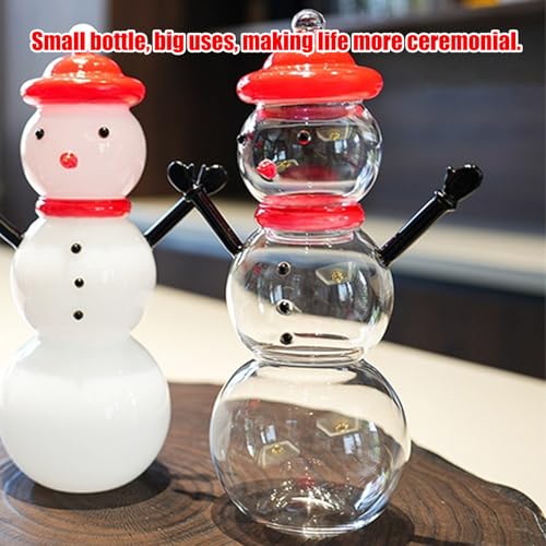 Muñeco de nieve dulces caja de almacenamiento ideal como regalo y centro de Navidad para mesas 7