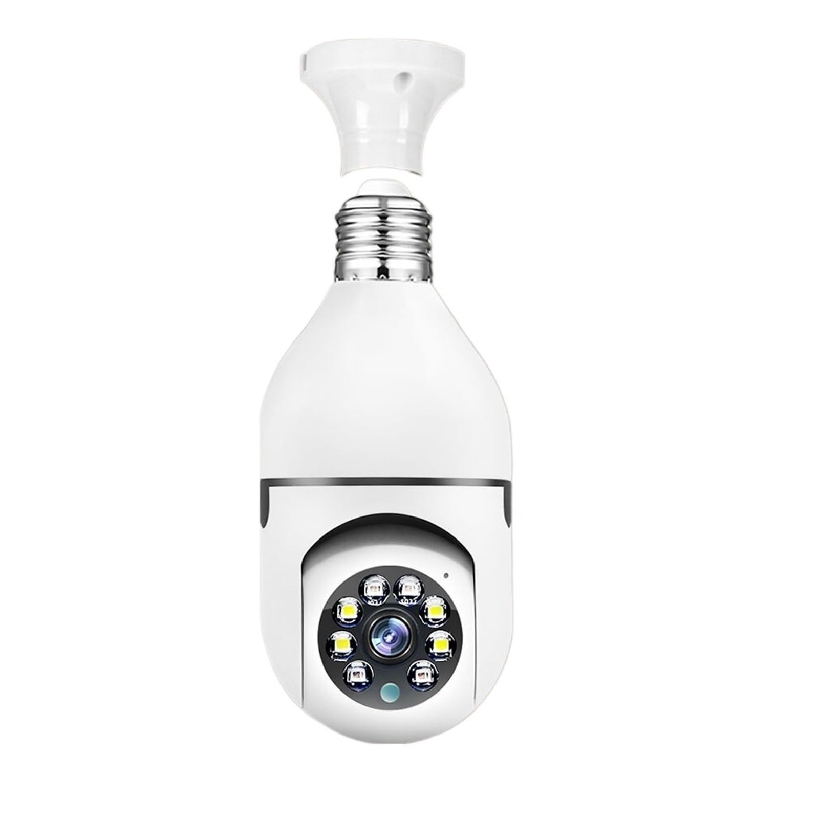 cámara Exterior Cámara de vigilancia con Bombilla WiFi 5G, visión Nocturna a Todo Color, Seguimiento Humano automático, Zoom Digital, cámara de Monitor de Seguridad de vídeo(5MP Camera 1PCS)