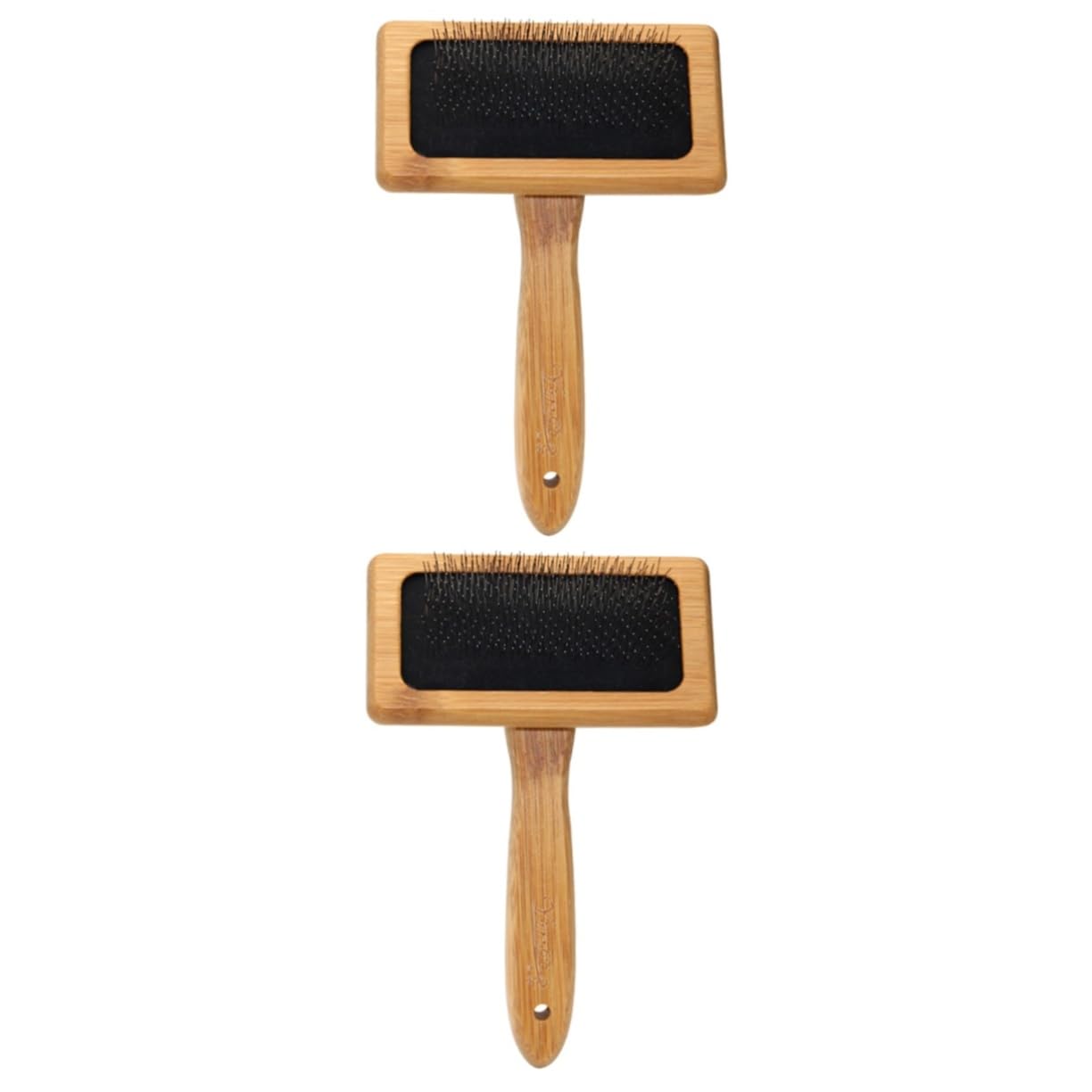 FOMIYES 2pcs Vintage Wooden Handle Hair Brush Pet Grooming Comb Dog Combs for Grooming Pet Hair Cleaning Tool