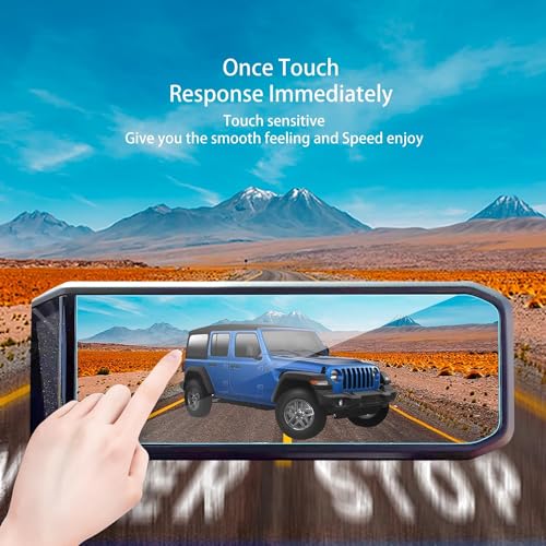 2pack 2026 2025 Jeep Wrangler 4xe Gladiator Screen Protector for 2026 2025 2024 Jeep Wrangler JL Gladiator 4xe Sport Rubicon Sahara Willys Sport S 12.3Inch 2024 Wrangler Gladiator Accessories 12.3'' by XXCIWP - Image 3