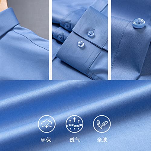Chemise extensible confortable et décontractée couleur unie