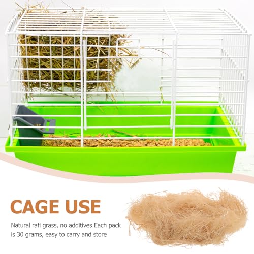 Image of Bird Nesting Raffia Grass, Natural Raffia Grass Material, Raffia for Basket Filler, Decoration, Soil Cover, Crafts Protection or Small Bird Animals Cages Building Supplies