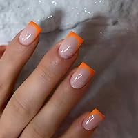 Vista 16 de 30 Uñas Postizas de Punta Francesa Negra a Presión, Uñas de Almendra Cortas para Presionar, Uñas Postizas Cortas en Forma de Almendra, Uñas