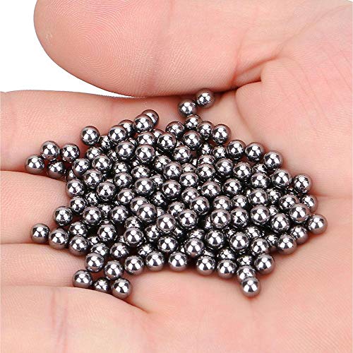 Image of ART IFACT 250 Pieces of 4.75mm Silver Solid Bearing Ball - Use is Cycle Ball Bearing (Silver, 4.75mm) - Not Magnets