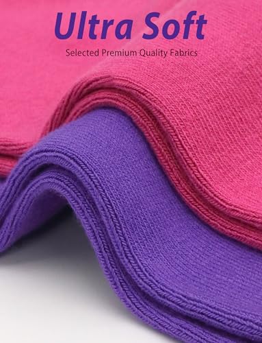 Image of Womens Viscose Bamboo Crew Socks Thin Casual Ultra Soft Colorful Above Ankle Socks Breathable Comfortable 3 /6 Pairs