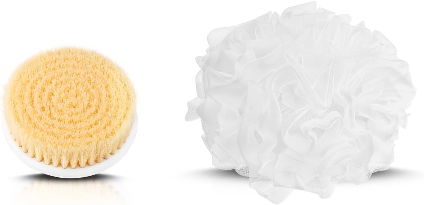 VOYOR Electric Body Brush Back Scrubber for Shower Rechargeable Exfoliating Bath