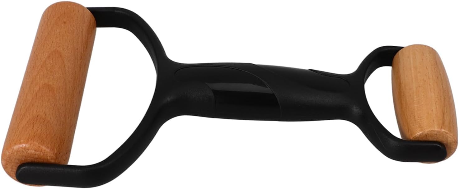 Bakery Equipment,Rolling Pin,Double-Ended Pizza Pastry Mat and Rolling Pin Set for Pizza Dough(Black)