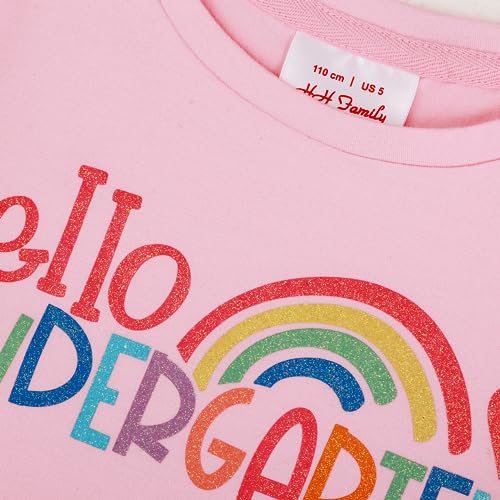Image of First Day of Kindergarten Shirt First Day of School Gifts for Kids Kindergarten Shirts for Girls T-Shirt Top