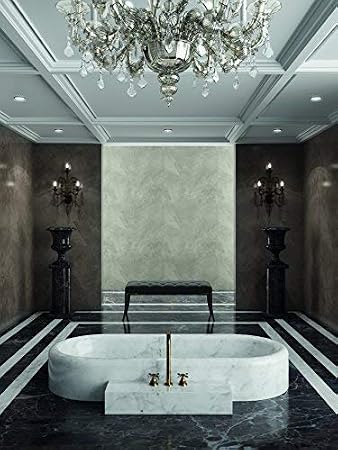 DECORA Stucco Veneziano Venetian Plaster | Polished Plaster for Indoor | Acrylic High Gloss Decorative Plaster by San Marco | White Base | 5 kg