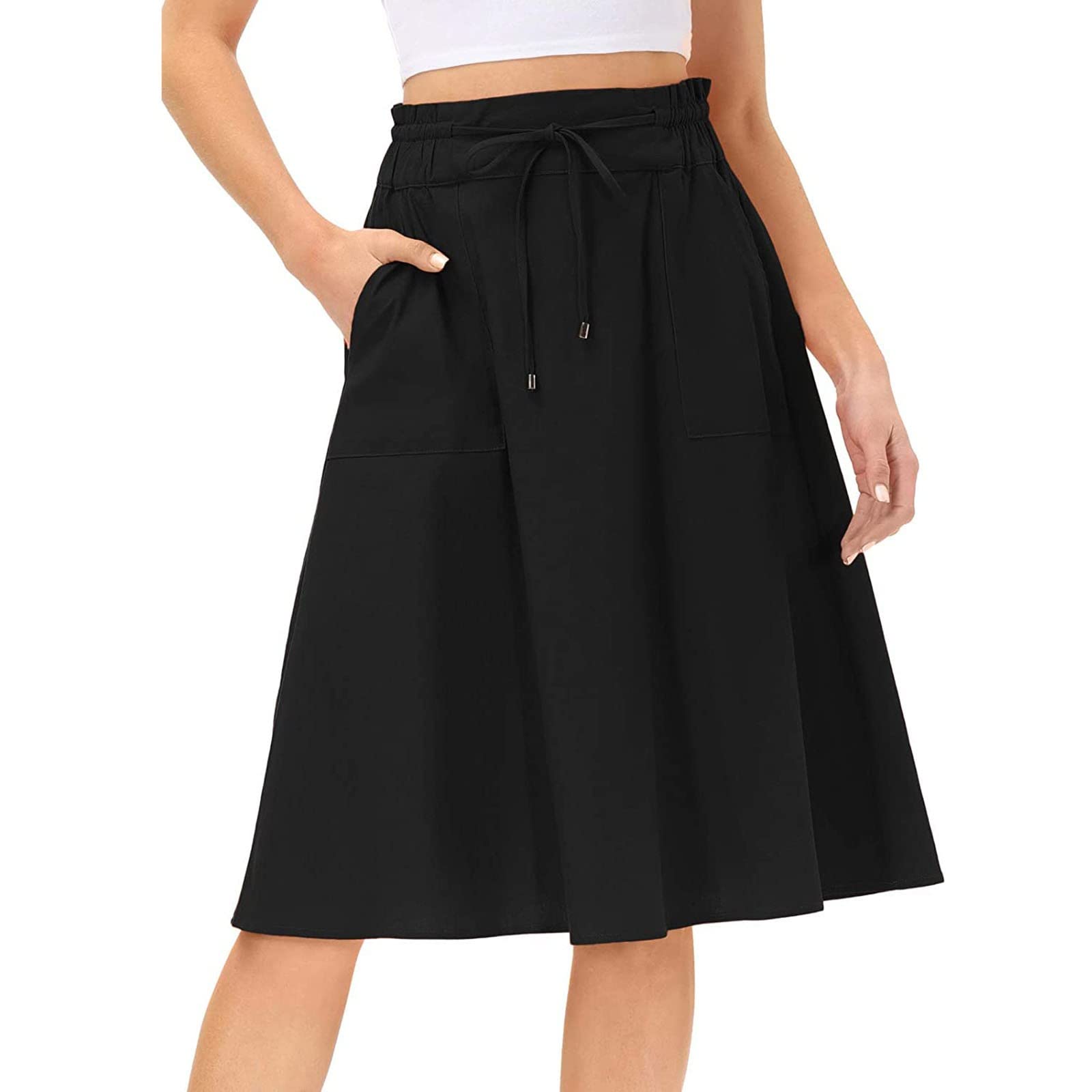 Jupe courte noire pailletée en tulle à coupe plissée et à taille élastiquée NAME IT - CCV Mode
